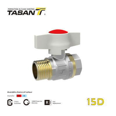 Sistemi idraulici CE Valvola a sfera in ottone da 1,5 pollici filettata ISO 228