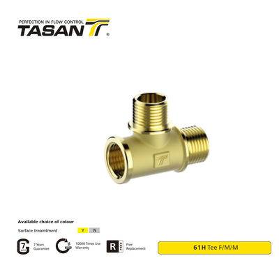 Raccordi per tubi in ottone TASAN F/M/M Connettore a T in ottone con filettatura 8S21 61H