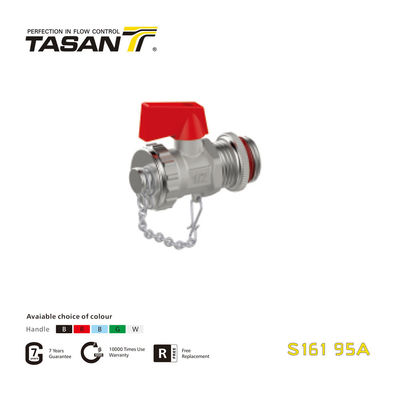 S161 95A Valvola Caldaia In Ottone Con Maniglia A L In Alluminio 16 Bar