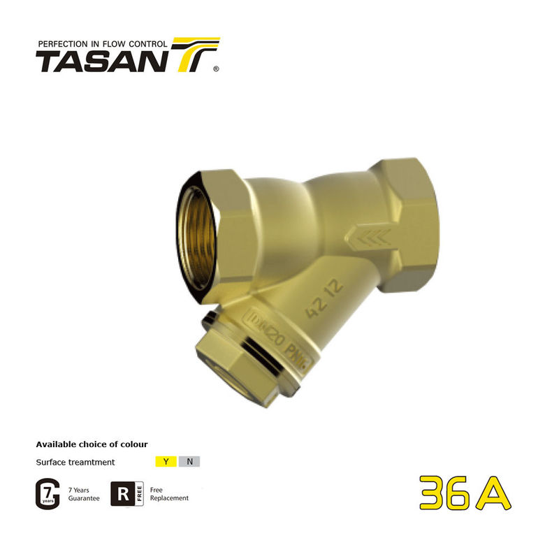 ISO9001 3/8 di pollice ~ ANSI d'ottone 1.6Mpa 36A della valvola di ritegno d'ottone Y del filtro da 4 pollici